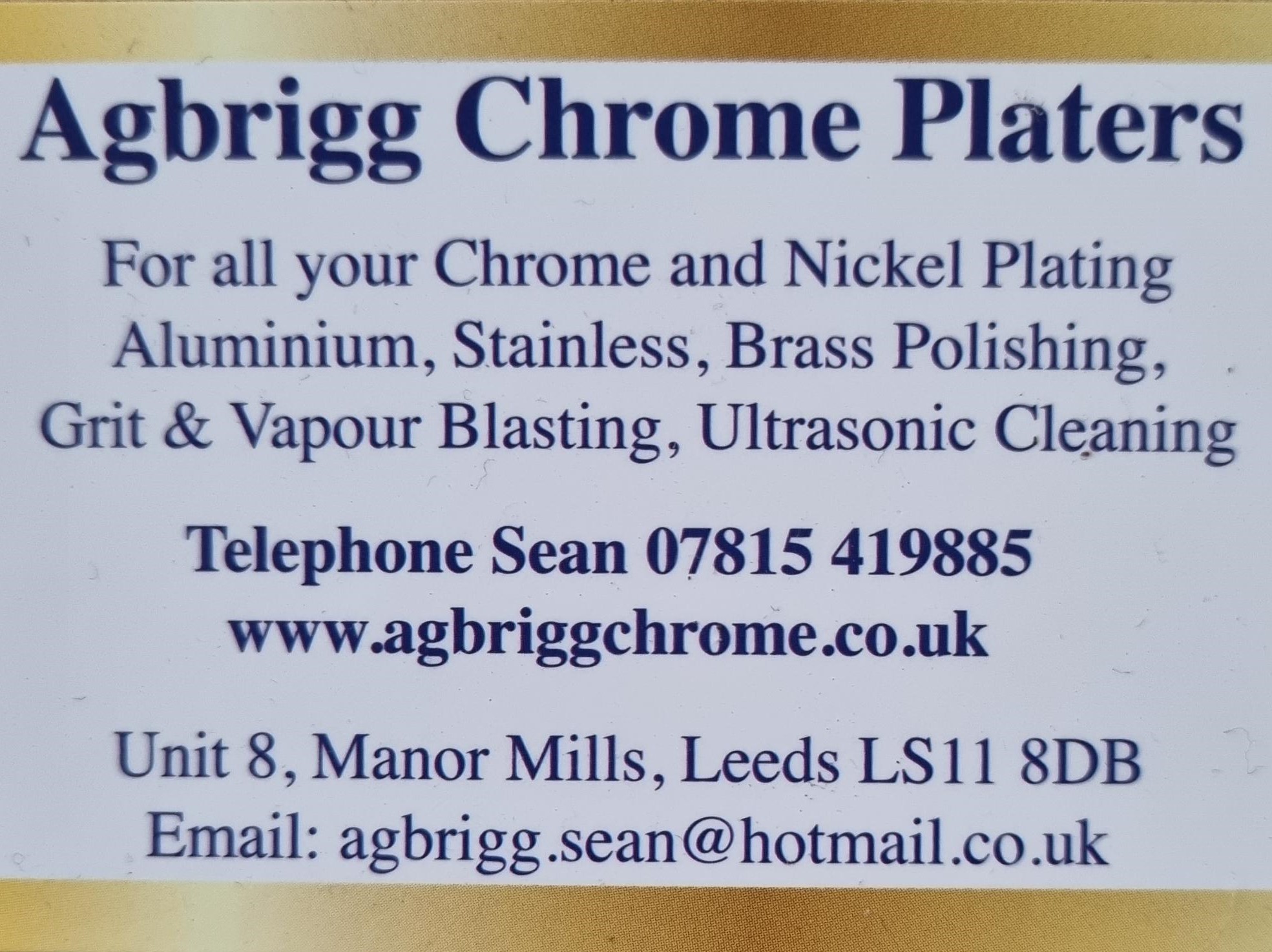 Agbrigg Chrome Platers